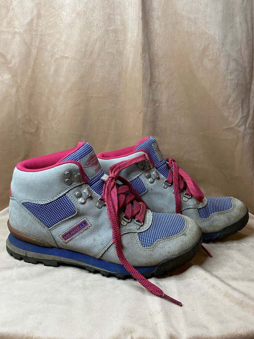 Merrell Eagle Origins Smoke Hiking Boots Gray/Purple/Pink